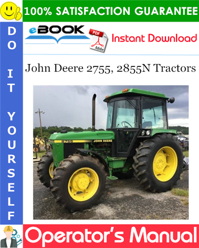 John Deere 2755, 2855N Tractors Operator's Manual