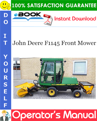 John Deere F1145 Front Mower Operator's Manual