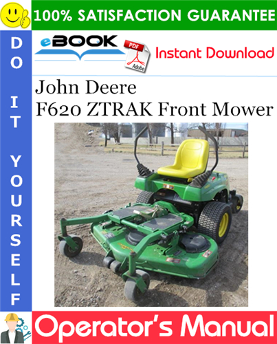John Deere F620 ZTRAK Front Mower Operator's Manual