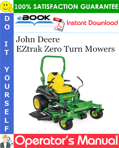 John Deere EZtrak Zero Turn Mowers Operator's Manual