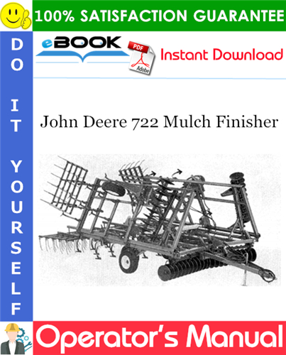 John Deere 722 Mulch Finisher Operator's Manual