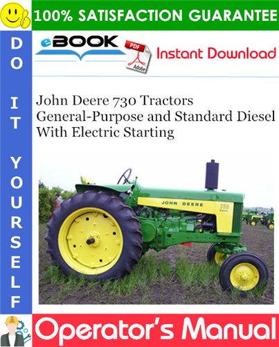 John Deere 730 Tractors General-Purpose and Standard Diesel With Electric Starting