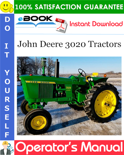 John Deere 3020 Tractors Operator's Manual