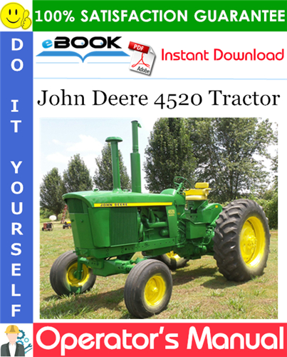 John Deere 4520 Tractor Operator's Manual