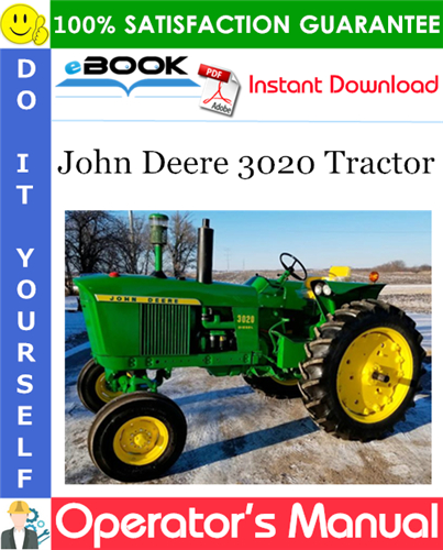 John Deere 3020 Tractor Operator's Manual