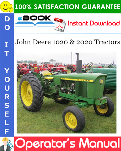 John Deere 1020 & 2020 Tractors Operator's Manual