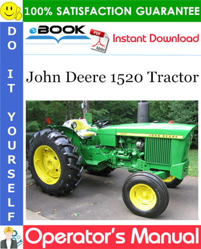 John Deere 1520 Tractor Operator's Manual