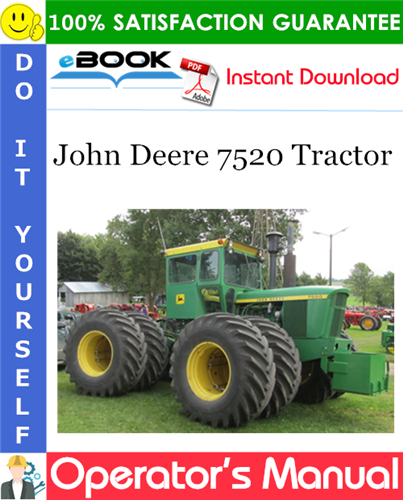 John Deere 7520 Tractor Operator's Manual