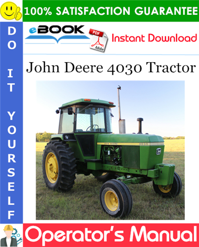 John Deere 4030 Tractor Operator's Manual