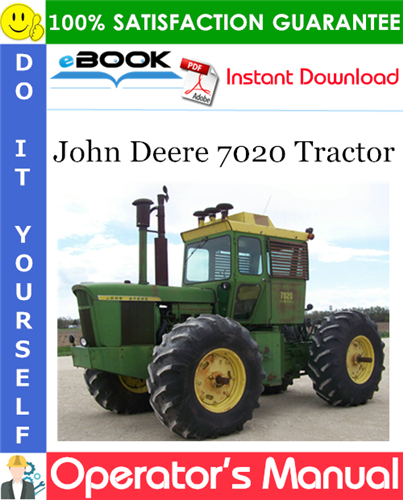 John Deere 7020 Tractor Operator's Manual