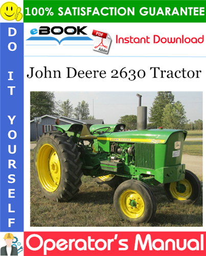 John Deere 2630 Tractor Operator's Manual