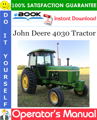 John Deere 4030 Tractor Operator's Manual
