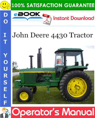 John Deere 4430 Tractor Operator's Manual
