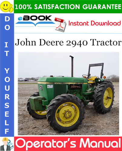 John Deere 2940 Tractor Operator's Manual