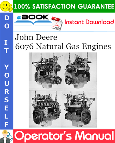 John Deere 6076 Natural Gas Engines Operator's Manual