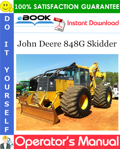 John Deere 848G Skidder Operator's Manual