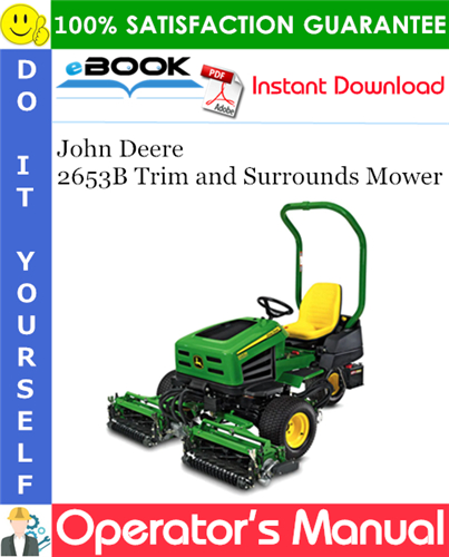 John Deere 2653B Trim and Surrounds Mower Operator's Manual