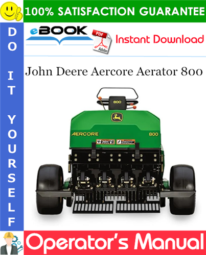 John Deere Aercore Aerator 800 Operator's Manual