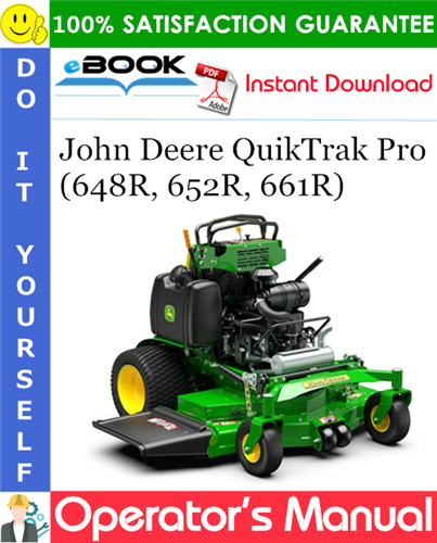 John Deere QuikTrak Pro (648R, 652R, 661R) Operator's Manual