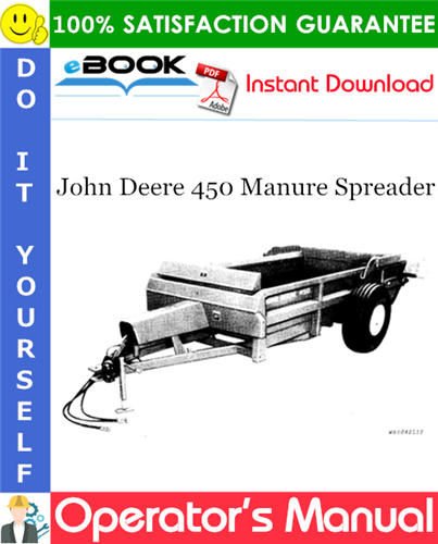 John Deere 450 Manure Spreader Operator's Manual