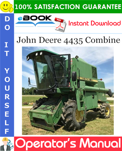John Deere 4435 Combine Operator's Manual