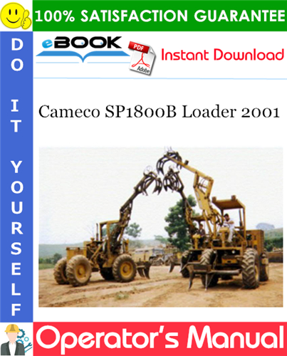 Cameco SP1800B Loader 2001 Operator's Manual