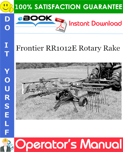 Frontier RR1012E Rotary Rake Operator's Manual