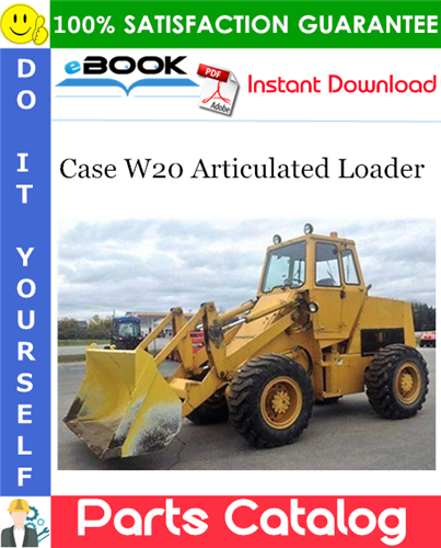 Case W20 Articulated Loader Parts Catalog