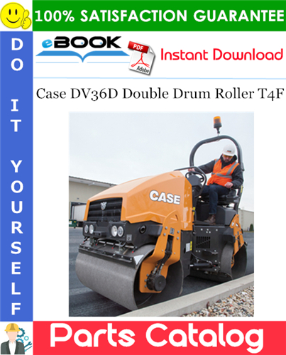 Case DV36D Double Drum Roller T4F Parts Catalog