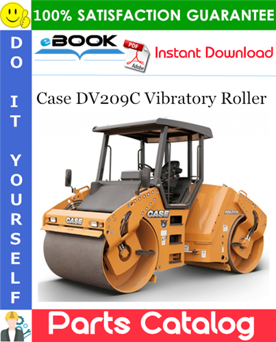 Case DV209C Vibratory Roller Parts Catalog