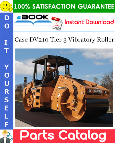 Case DV210 Tier 3 Vibratory Roller Parts Catalog