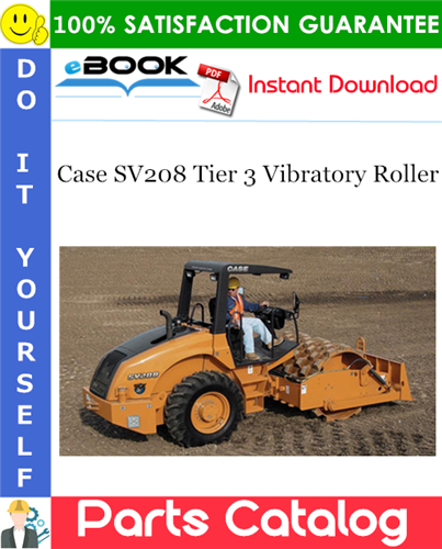 Case SV208 Tier 3 Vibratory Roller Parts Catalog