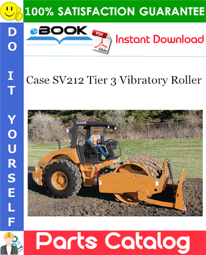 Case SV212 Tier 3 Vibratory Roller Parts Catalog