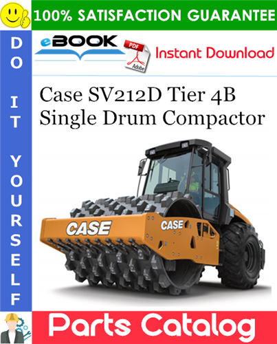 Case SV212D Tier 4B Single Drum Compactor Parts Catalog
