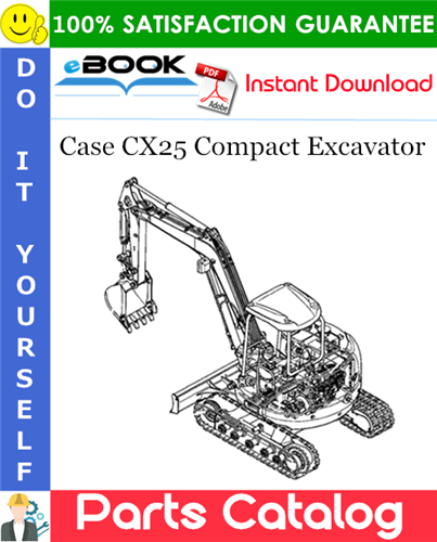 Case CX25 Compact Excavator Parts Catalog