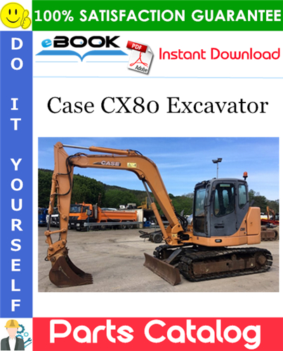Case CX80 Excavator Parts Catalog