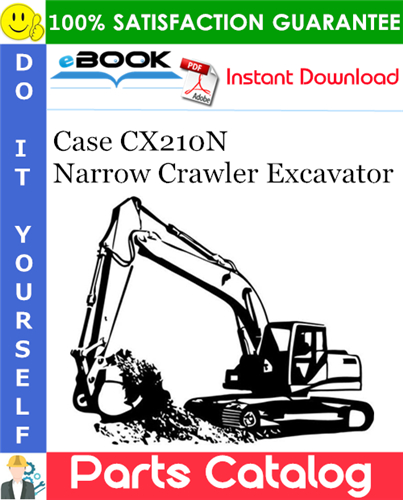 Case CX210N Narrow Crawler Excavator Parts Catalog