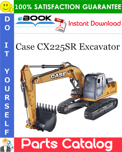 Case CX225SR Excavator Parts Catalog Manual