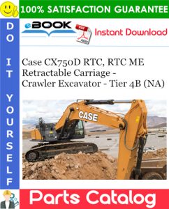 Case CX750D RTC, RTC ME Retractable Carriage - Crawler Excavator - Tier 4B (NA)