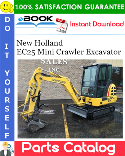New Holland EC25 Mini Crawler Excavator Parts Catalog