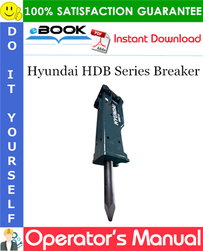 Hyundai HDB Series Breaker Operator's Manual
