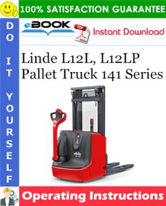 Linde L12L, L12LP Pallet Truck 141 Series Operating Instructions