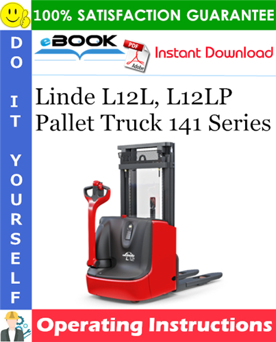 Linde L12L, L12LP Pallet Truck 141 Series Operating Instructions