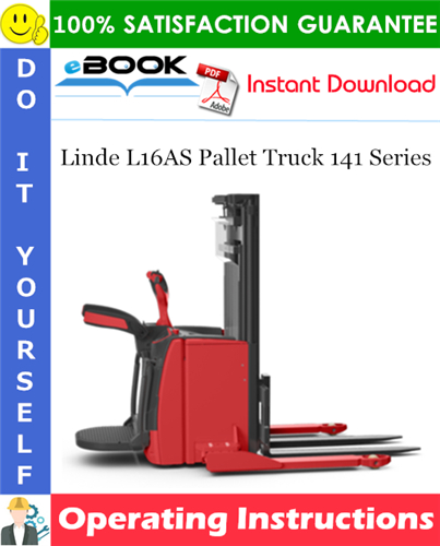 Linde L16AS Pallet Truck 141 Series Operating Instructions