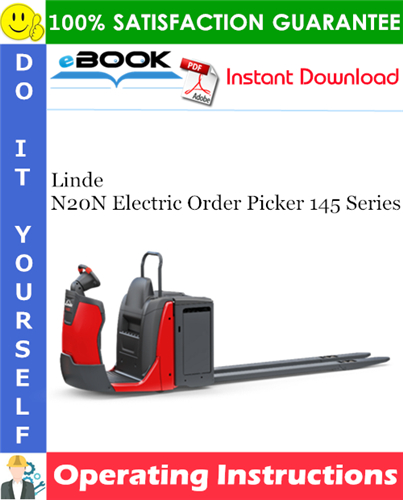 Linde N20N Electric Order Picker 145 Series Operating Instructions
