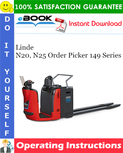 Linde N20, N25 Order Picker 149 Series Operating Instructions