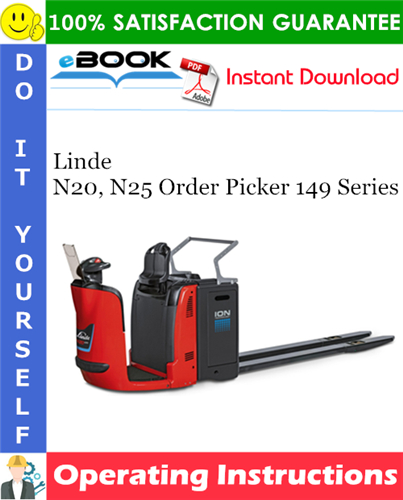 Linde N20, N25 Order Picker 149 Series Operating Instructions