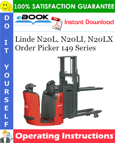 Linde N20L, N20LI, N20LX Order Picker 149 Series Operating Instructions