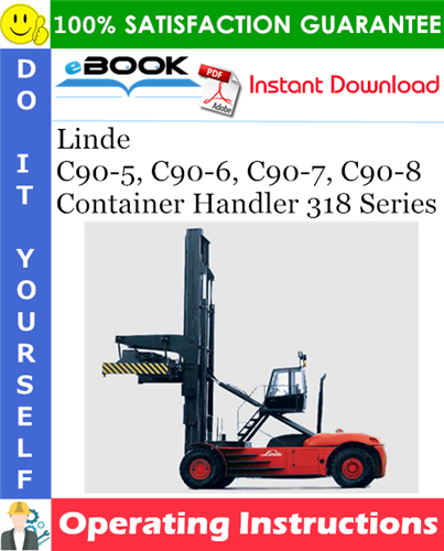 Linde C90-5, C90-6, C90-7, C90-8 Container Handler 318 Series Operating Instructions