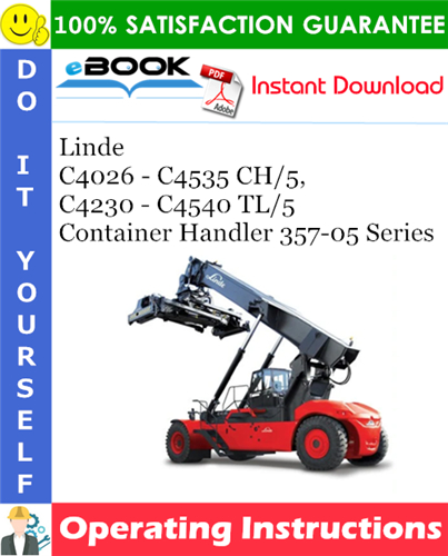 Linde C4026 - C4535 CH/5, C4230 - C4540 TL/5 Container Handler 357-05 Series